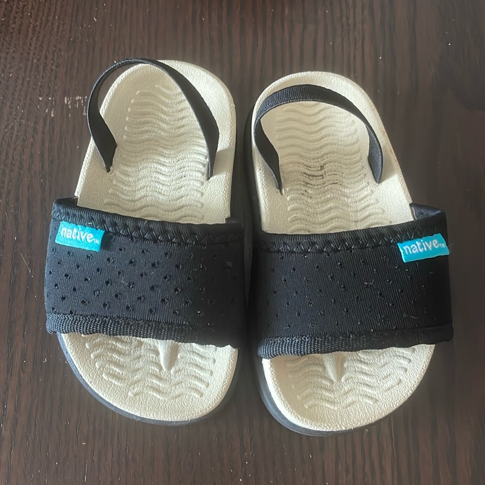 Native Black Kids Sandals